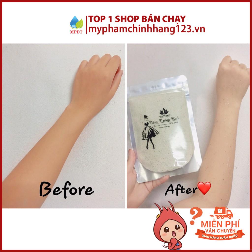 (300gr) COMBO 1 GÓI TO Ủ TRẮNG CAFE THẢO DƯỢC dùng face &amp;body... (Hàng mới về) .