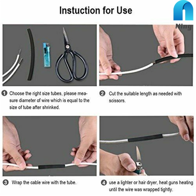 Bộ 127 Ống Co Nhiệt Nhiều Kích Cỡ