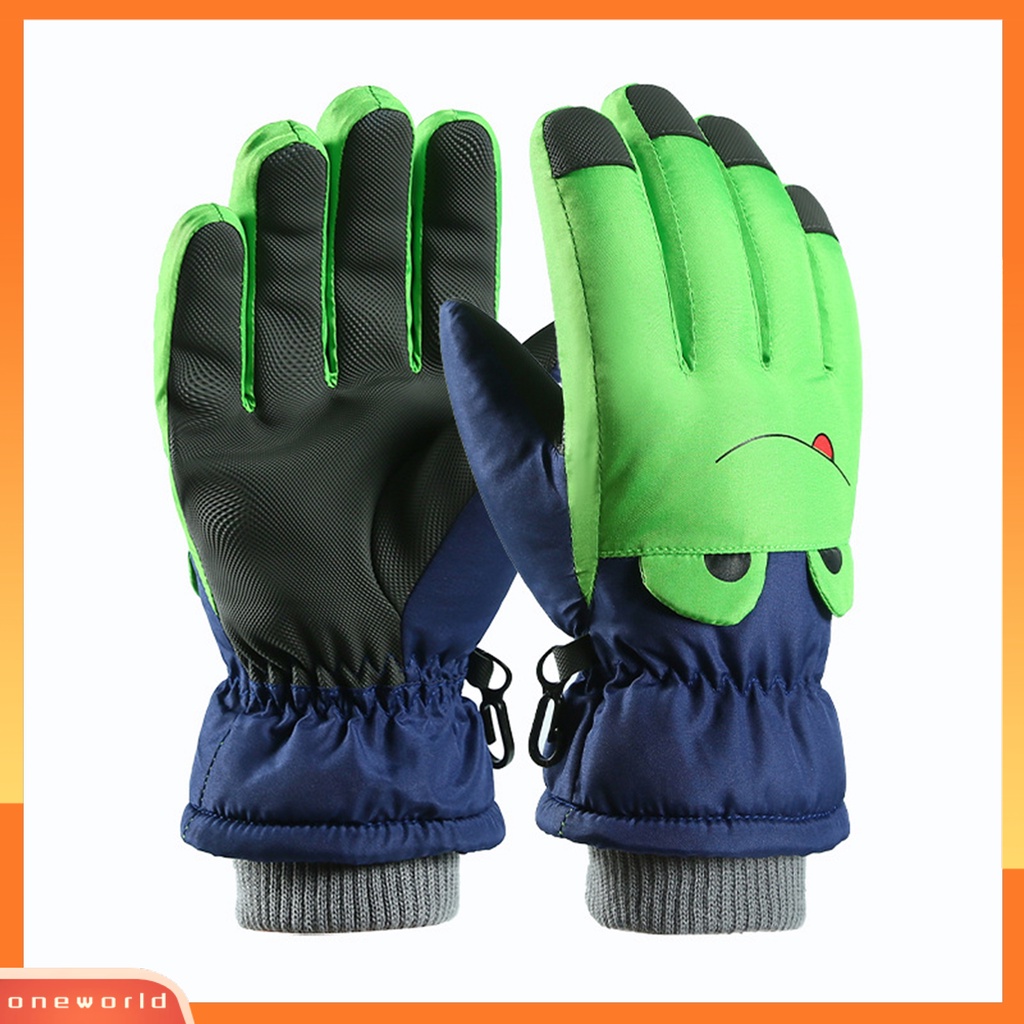 |Bộ Đồ Bơi Một Mảnh Dành Cho Nữ| 1 Đôi Găng Tay Trượt Tuyết Giữ Ấm Chống Trượt Chống Thấm Nước Có Thể Chạm Màn Hình Cảm Ứng Hoạt Hình Dành