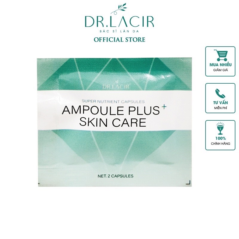 Mini Viên Siêu Dưỡng Chất Drlacir,Gói 2 viên,Cải thiện làn da, cung cấp dưỡng chất,phục hồi da, SUPER NUTRIENT CAPSULE