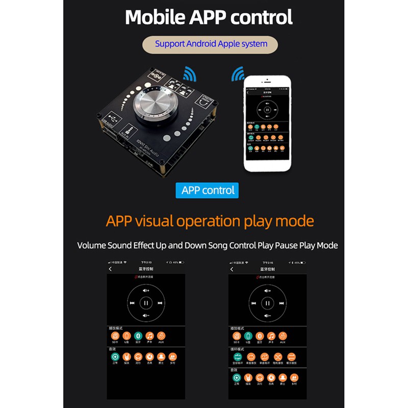 Thiết Bị Khuếch Đại Âm Thanh Xy-Ap100H 100w + 100w Dual Tpa3116D2 Bluetooth 5.0 | BigBuy360 - bigbuy360.vn