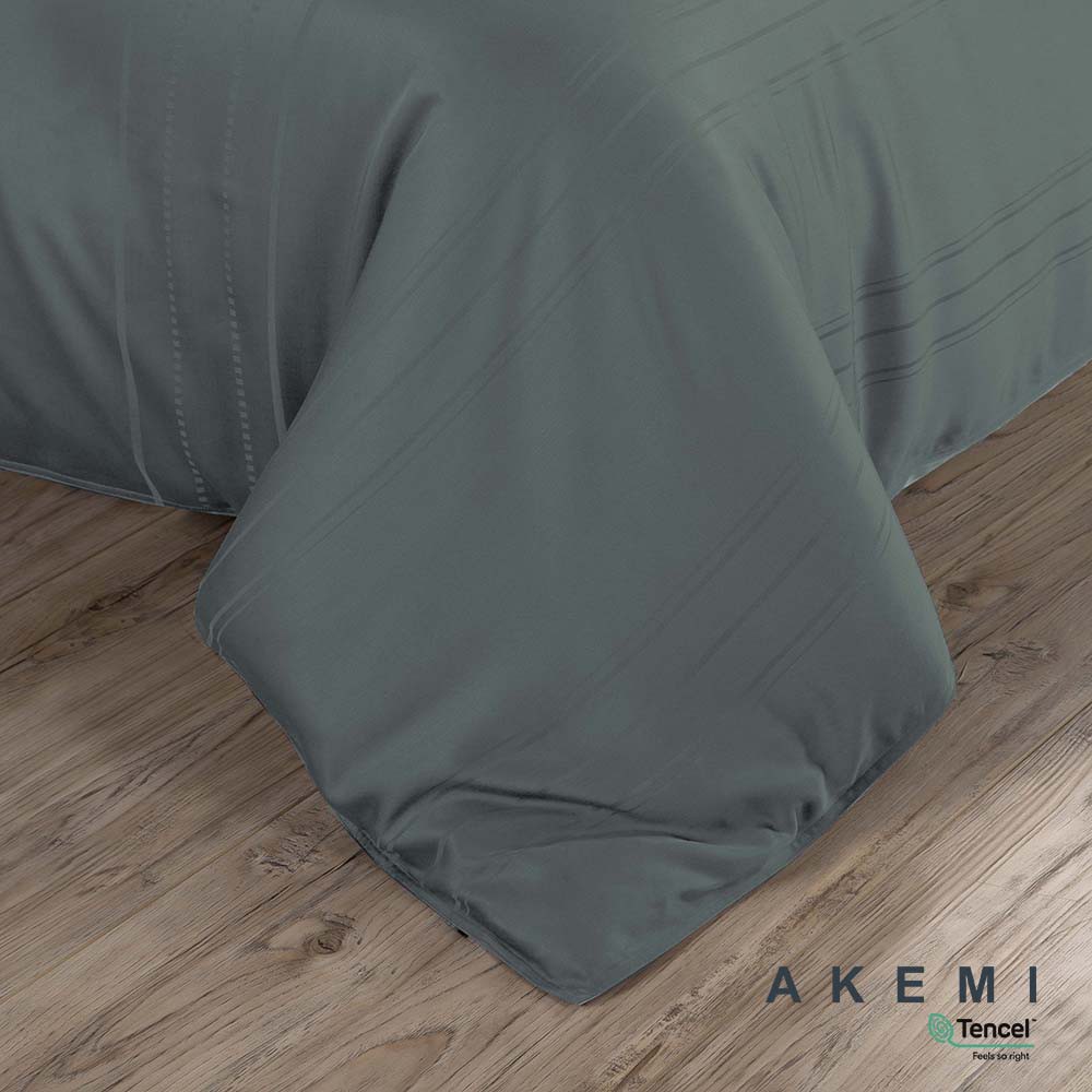 Bộ Ga và Vỏ Gối AKEMI Tencel™ Modal Earnest Enam 880TC- Dani Xanh nhạt (King/Queen), 5 món