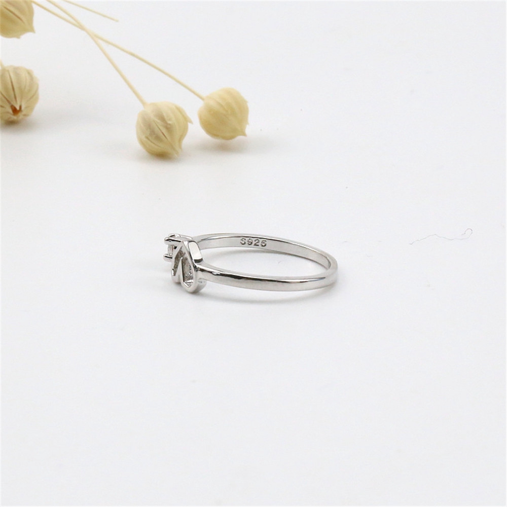 Nhẫn Hở Hình Trái Tim Đính Đá Thời Trang Cho Nữ