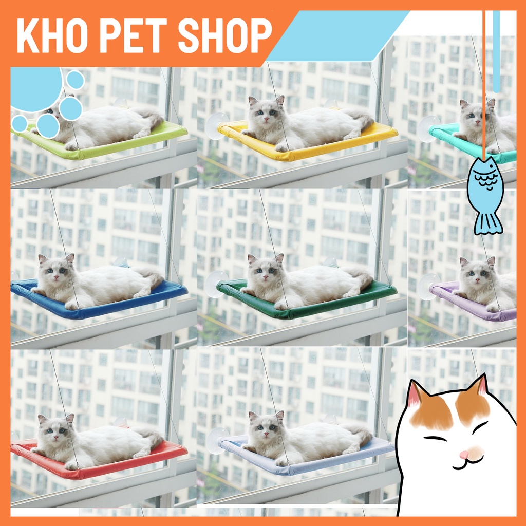 Giường gắn cửa Window Mounted Cat Bed