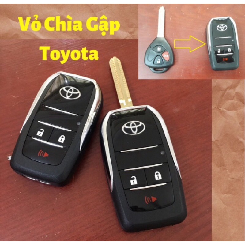 Vỏ độ gập TOYOTA ( 3 NÚT ) đời 2005-2014 xe Innova , Camry , Corola , Hilux , Fortuner , Vios