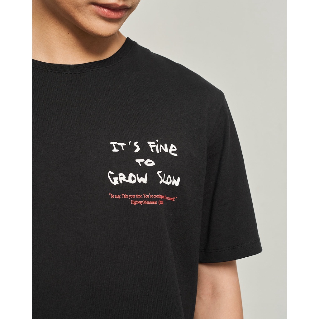 Áo phông nam cotton Highway  Grow Slow