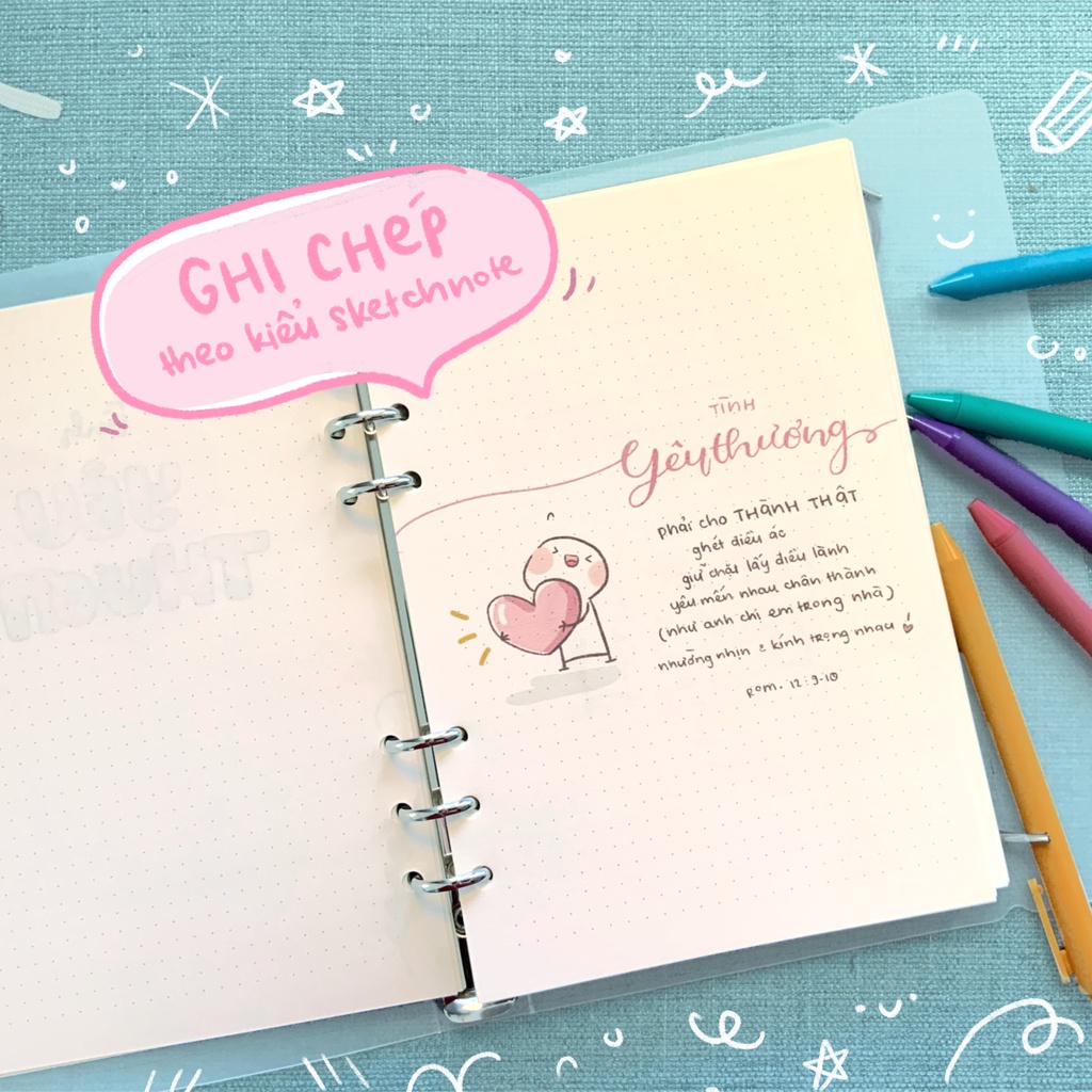 Sổ viết Handmade Doris - Devotion KT P1 (Dot grid)