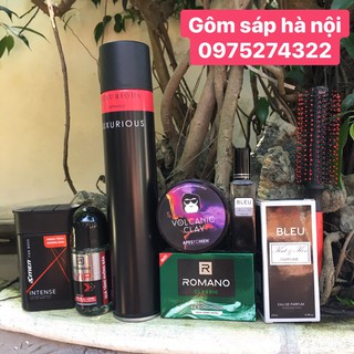 COMBO Dành cho Nam 3 [ 6 trong 1 ]  Gôm xịt Tóc + sáp + nước hoa + dầu gội + lăn khử mùi + xà bông tắm. ( tặng lược )