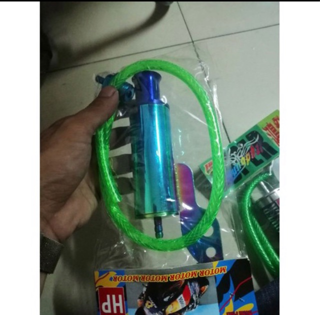 Ống thông hơi lốc máy hình pô màu titan