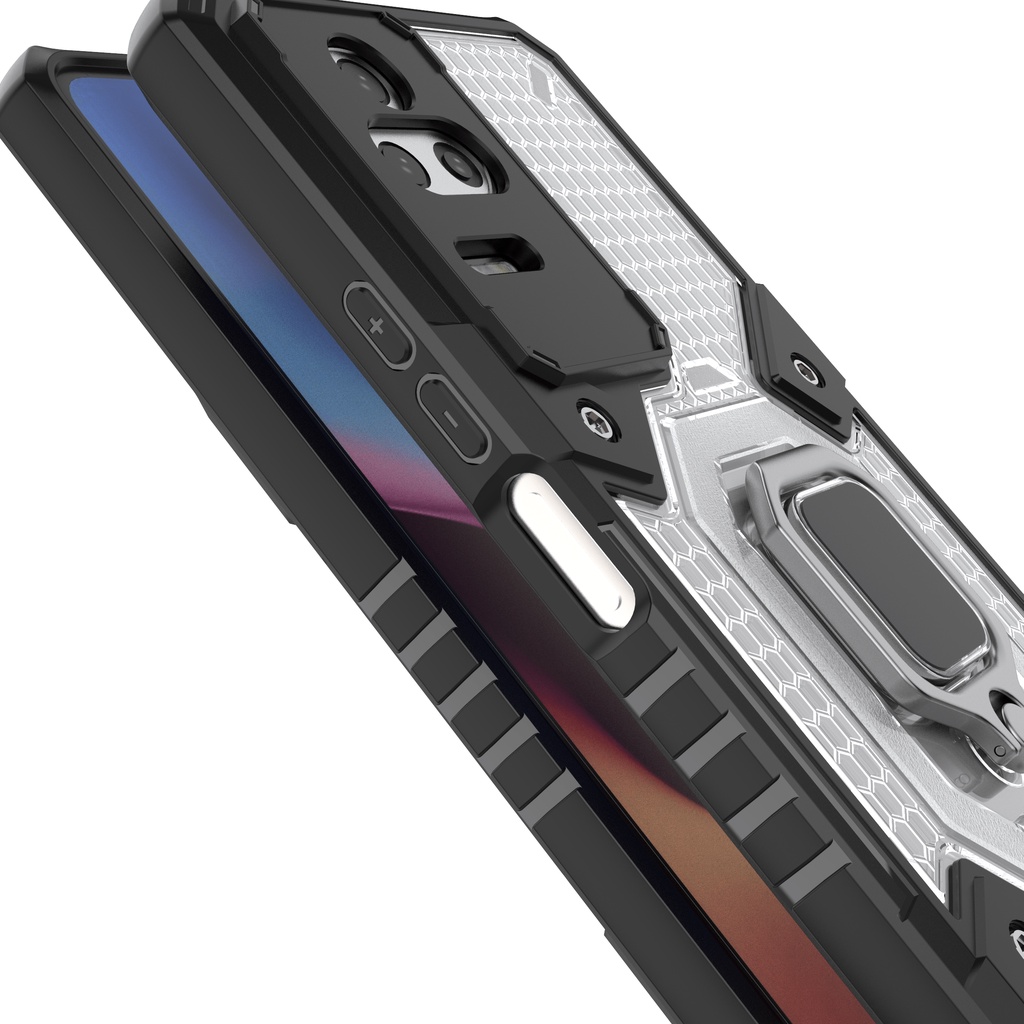 Ốp lưng Redmi K40s / Poco F4 tổ Ong Iring không gian mới chống sốc giá đỡ xem phim bảo vệ camera