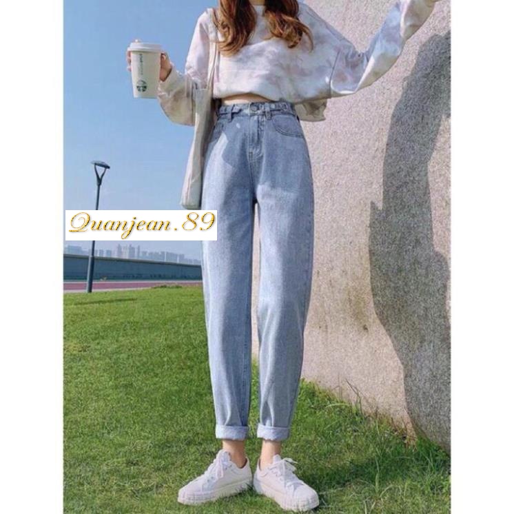 Quần bò baggy nữ quần jean baggy nữ cạp cao 3 size S M L hot năm 2022 Quanjean.89 | BigBuy360 - bigbuy360.vn
