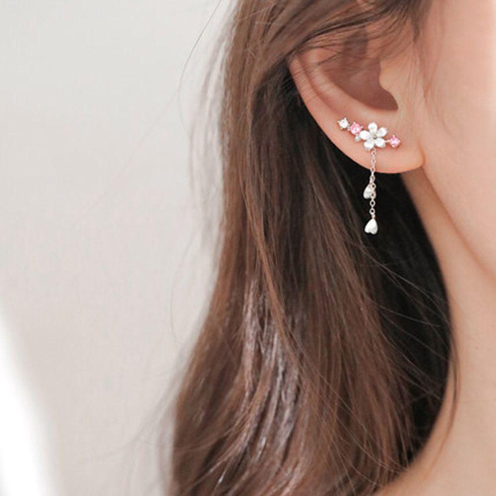 SUSANS Đôi Khuyên Tai Hình Hoa Anh Đào Xinh Xắn Cho Nữ