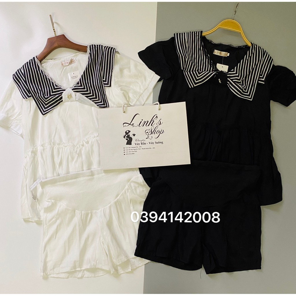 Set Áo Quần Bầu Bộ Bầu Xinh SAQ144