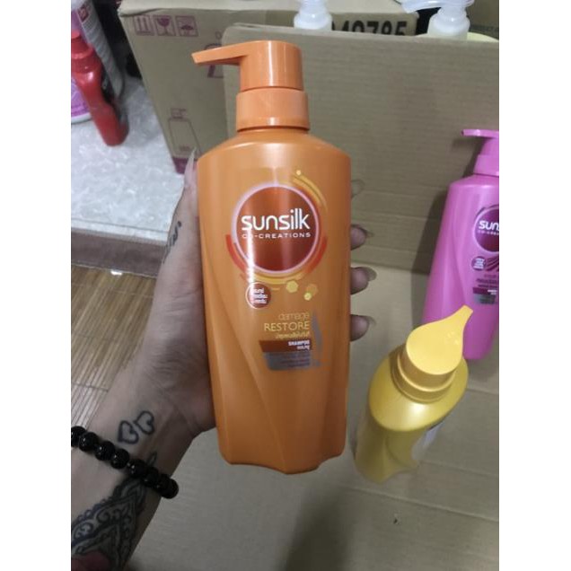 Dầu gội sunsilk Thái lan 450ml ( mầu vàng )