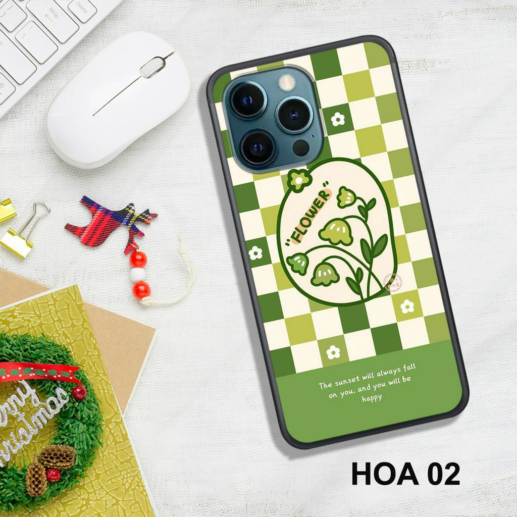 Ốp Lưng  IPHONE 11 - 11 PRO - 11 PROMAX - 12 - 12 PRO - 12 MINI - 12 PROMAX  , In Hình HOA, Màu Sắc Bắt Mắt.