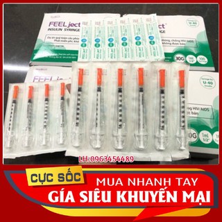 Bơm kim tiêm tiểu đường Insulin Hàn Quốc 1ml - Bơm tiêm thẩm mỹ spa