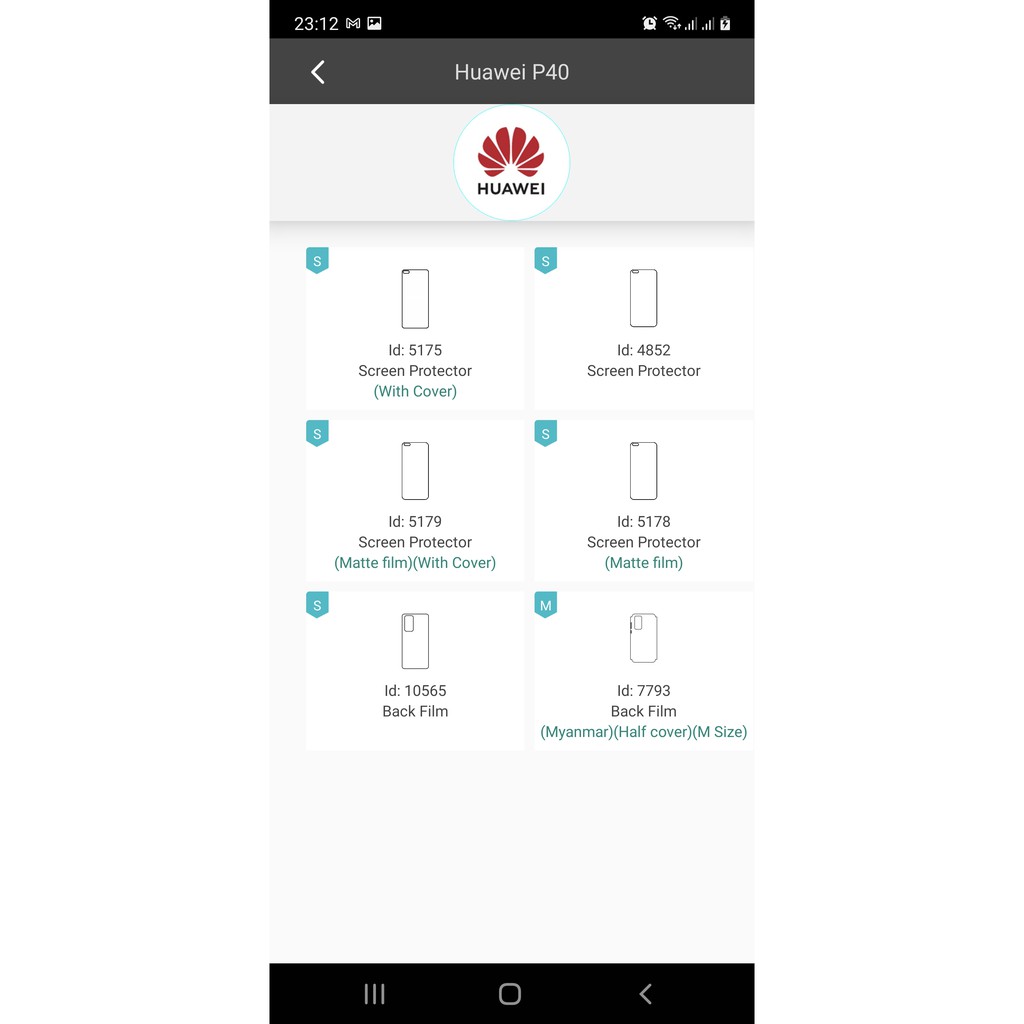 Miếng dán PPF Huawei P40 Pro / P40 Pro Plus / P40 Lite / P40 Lite 5G / P40 Lite E màn hình, mặt lưng