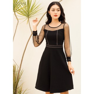 Đầm phối lưới chạy chỉ GUMAC MS08980_DEN