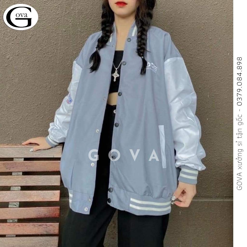 Áo Khoác Dù Bomber BABGE Form Rộng 2 Lớp Nam Nữ, Áo Khoác Gió Chống Nắng GOVA