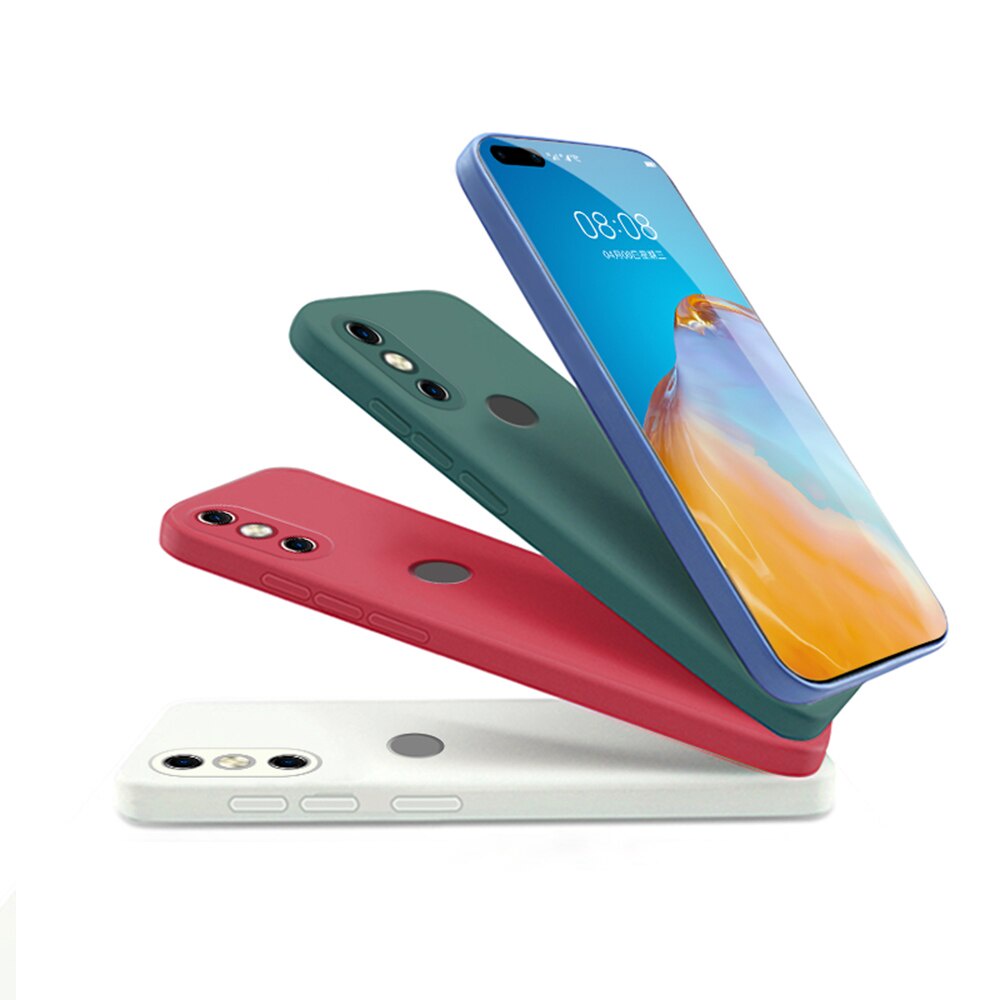 Ốp điện thoại silicon dẻo dáng vuông dễ thương bảo vệ camera dành cho Xiaomi Mi Mix 2 2s 3 A2 A3