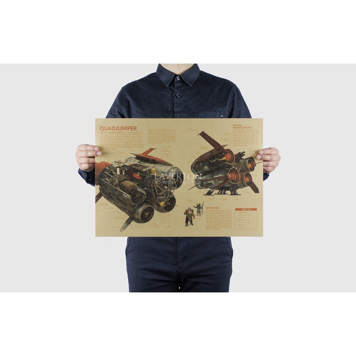 Áp phích phim Star Wars trang trí nội thất 51x36 cm