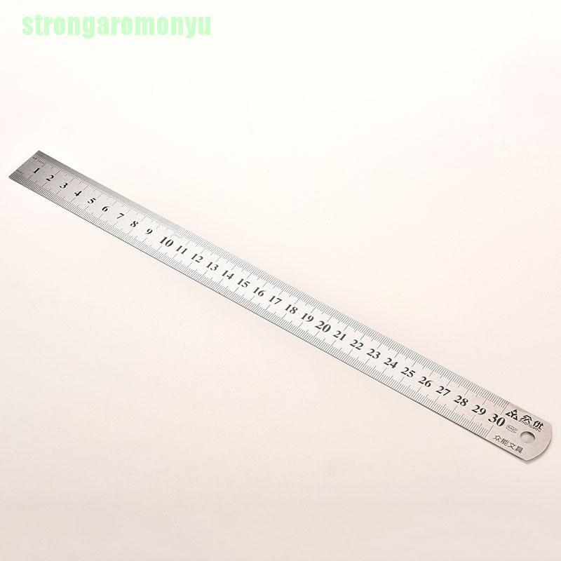 Thước Đo Hai Mặt 30cm Bằng Thép Không Gỉ