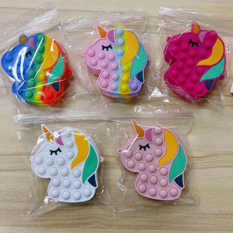 Túi silicon Pony phiên bản pop it cực xinh cho bé