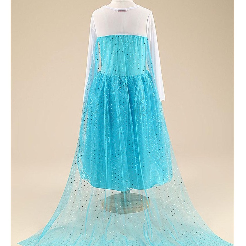 Đầm trang phục NNJXD hóa trang công chúa Anna Elsa phong cách Halloween dành cho bé gái