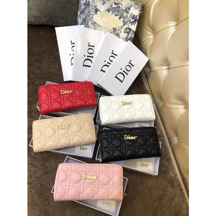 VÍ NỮ CẦM TAY DIOR FULL BOX FREESHIPP
