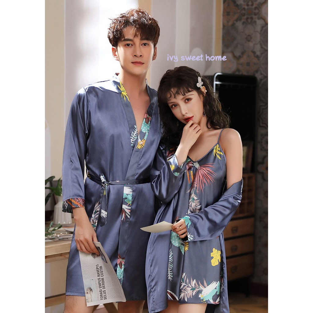Đồ Ngủ Đôi Cao Cấp  Bộ Mặc Nhà Mùa Hè  IVY110
