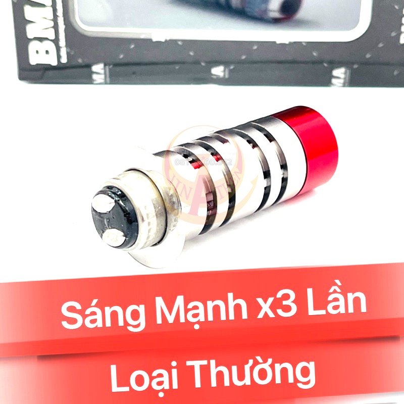 Đèn Pha Led Bi Cầu Mini 2 Mầu Vàng Trắng Chân M5 Bh 06 Tháng