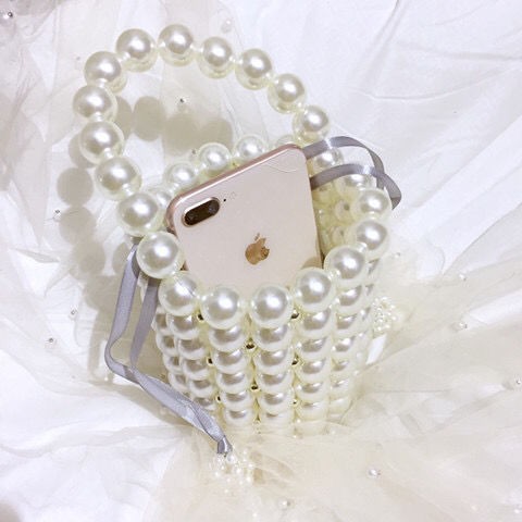 Túi Đeo Chéo Ngọc Trai Handmade Thời Trang Dành Cho Nữ