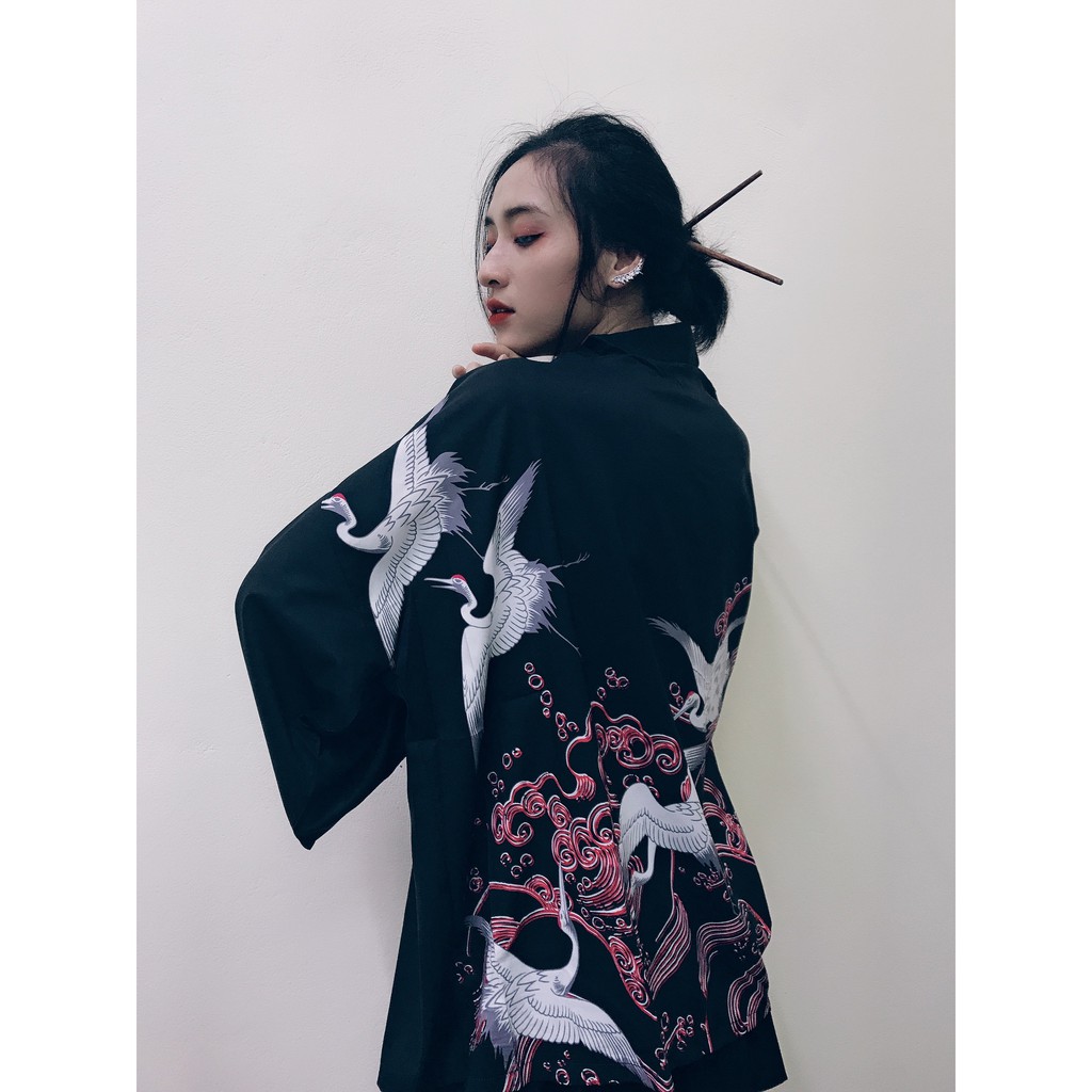 Áo Haori Hạc Tiên, Hàng Unisex - Mã SK22