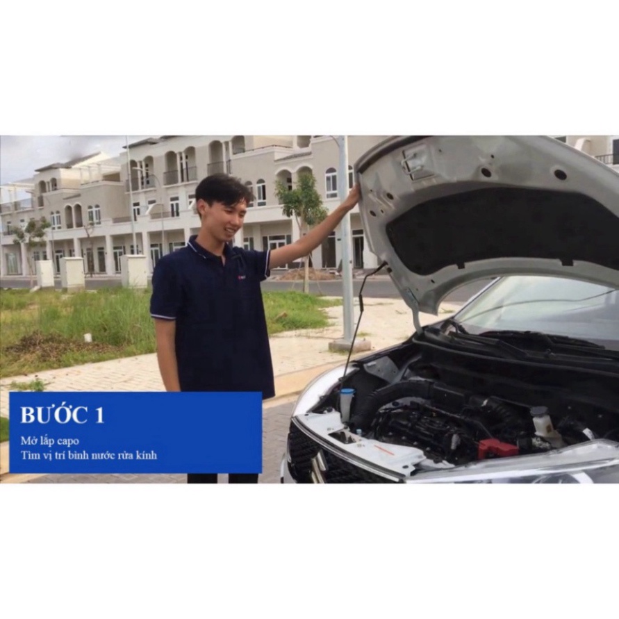 100 Viên sủi rửa kính lái chuyên để xử dụng xe hơi - Chất tẩy rửa kính chắn gió xe