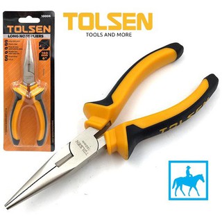Kìm kềm cắt mỏ nhọn 6 inch 160mm long Nose Pliers TOLSEN 10006