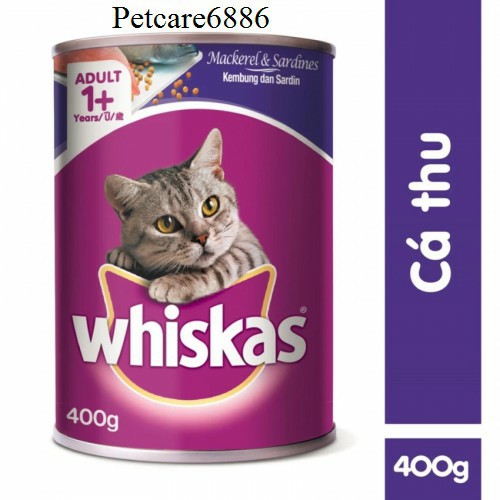 Pate mèo Whiskas lon 400g cho mèo