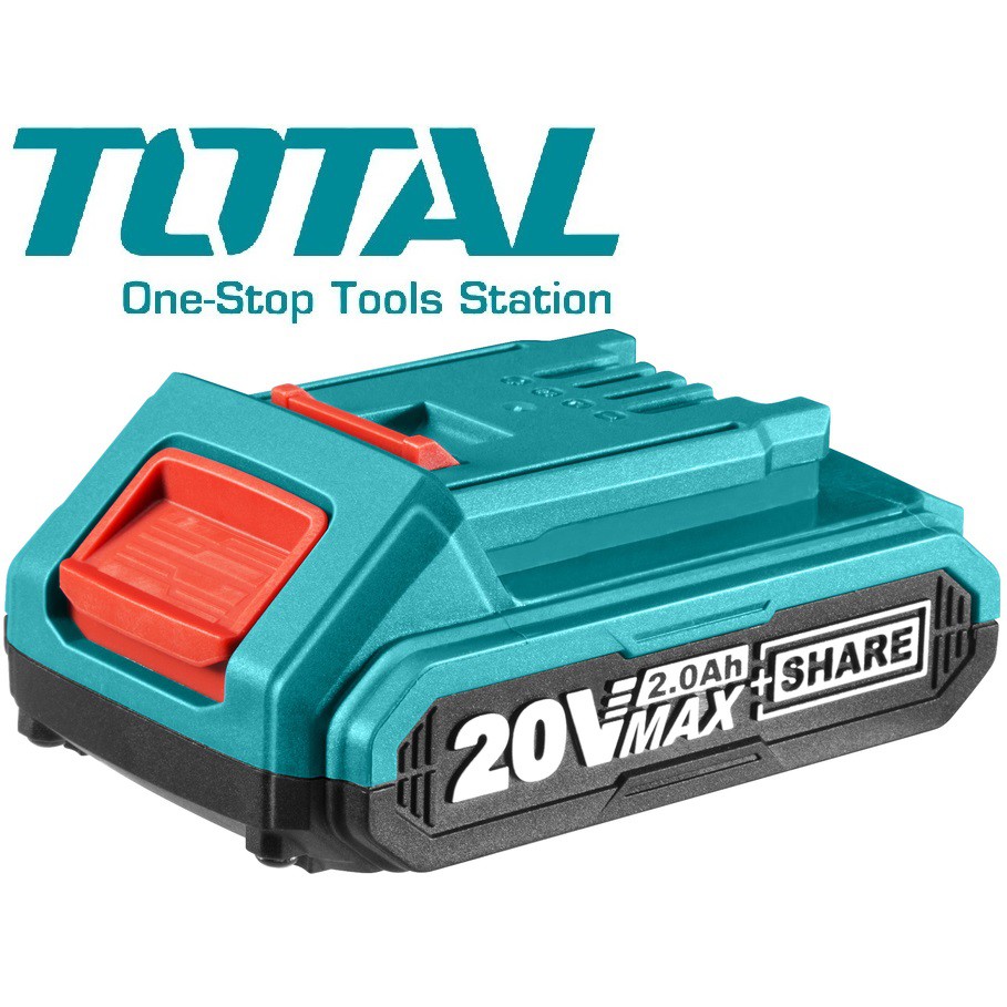 Bộ đế sạc nhanh và pin Lithium-Ion Battery 20V 2.0Ah TOTAL TFBLI20011 TFCLI2001