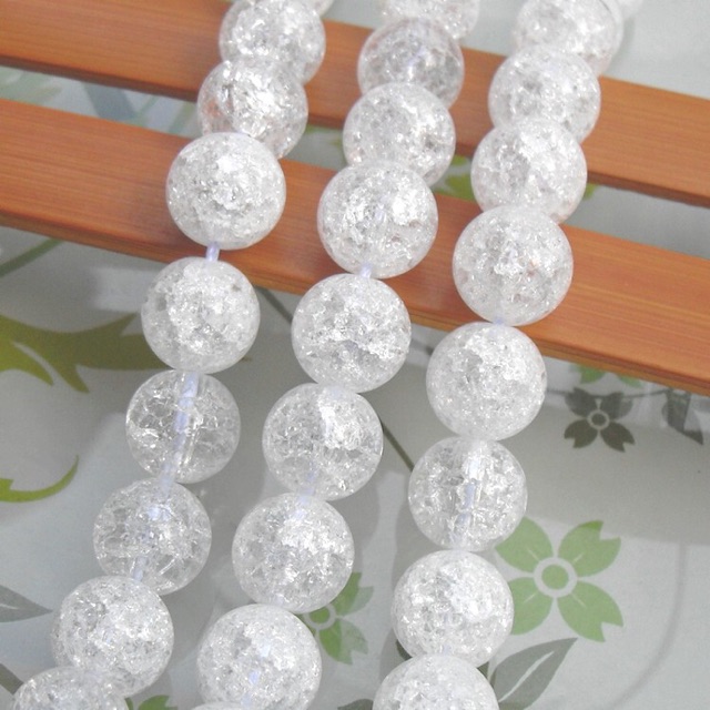 10 Hạt tròn tuyết làm vòng handmade DIY - MH485