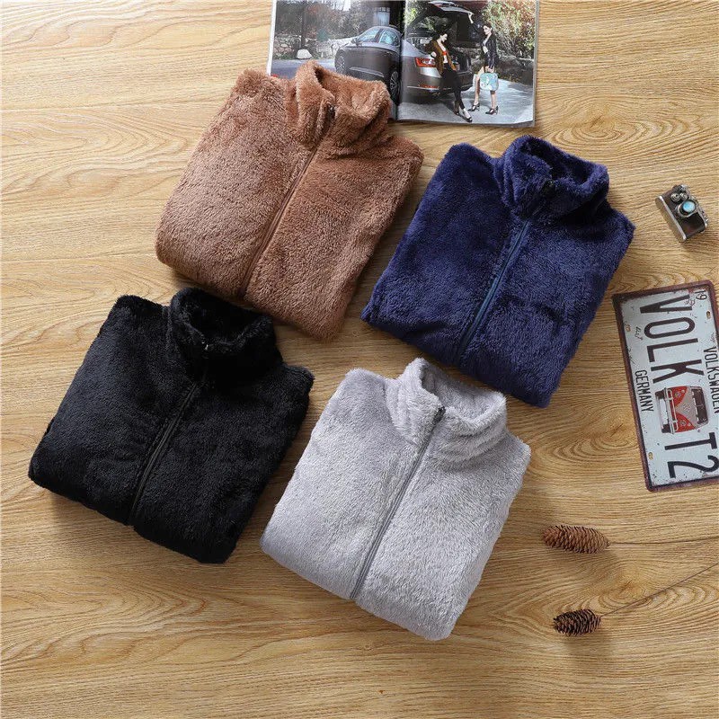 Áo Khoác Lông Cừu Unisex Thời Trang Thu Đông Quảng Châu