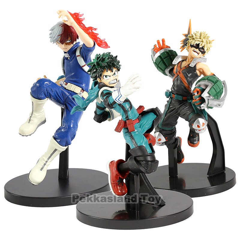 My Hero Giới Học Thuật Đáng Kinh Ngạc Anh Hùng Vol.1 ~ 3 Izuku Midoriya Bakugou Katsuki Todoroki Shoto PVC Hình Sưu Tập