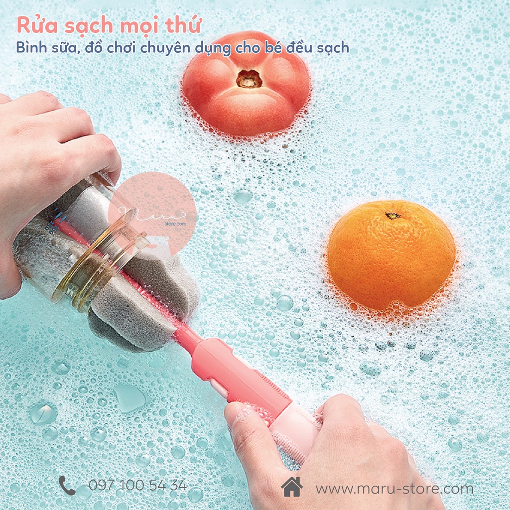[FreeShip] Nước rửa bình sữa chuyên dụng gốc tự nhiên | Bình 600ml | KUB
