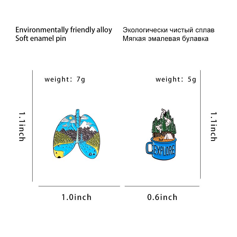 Ghim Cài Áo Hình Ly Nước Dễ Thương Dùng Làm Quà Tặng Cho Bạn Bè / Du Lịch