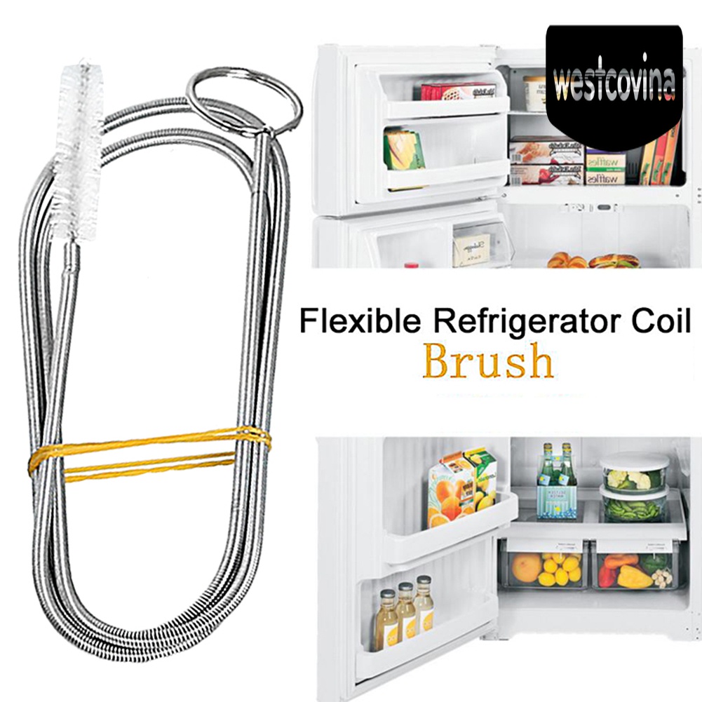 [Hot]☀ Bàn Chải Vệ Sinh Ống Thoát Nước Tủ Lạnh Bằng Thép Không Gỉ