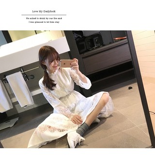 [ Có Sẵn ] Váy ren trắng ulzzang ( có clip + ảnh thật)