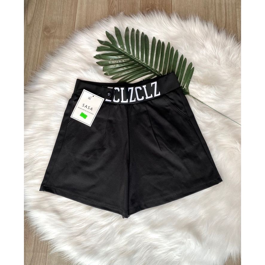 Quần short đùi nữ lưng cao DANCE cạp chun cao to bản chất UMi co giãn mặc nhà đi chơi QS09