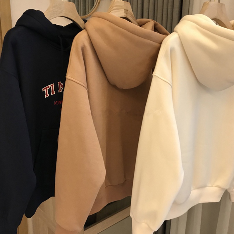 NRVP Áo Hoodie Dáng Rộng Thời Trang Hàn Quốc 2022 Dành Cho Nữ