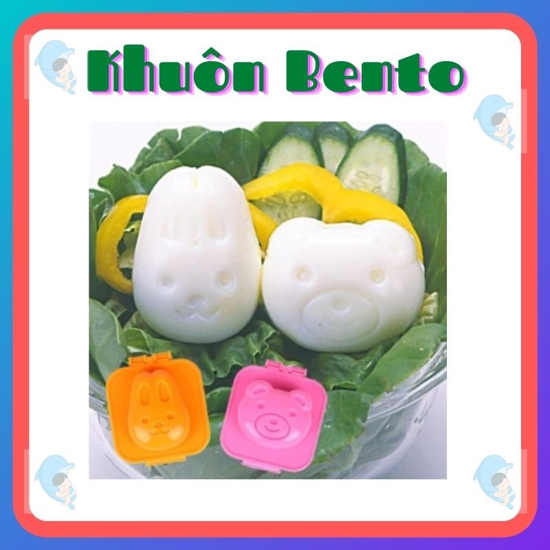 Khuôn Bento Làm Cơm, Trứng, Đậu Hũ Non Cho Bé Ăn Dặm Kiểu Nhật Hoặc BLW Giúp Bé Thích Ăn Dặm Hơn