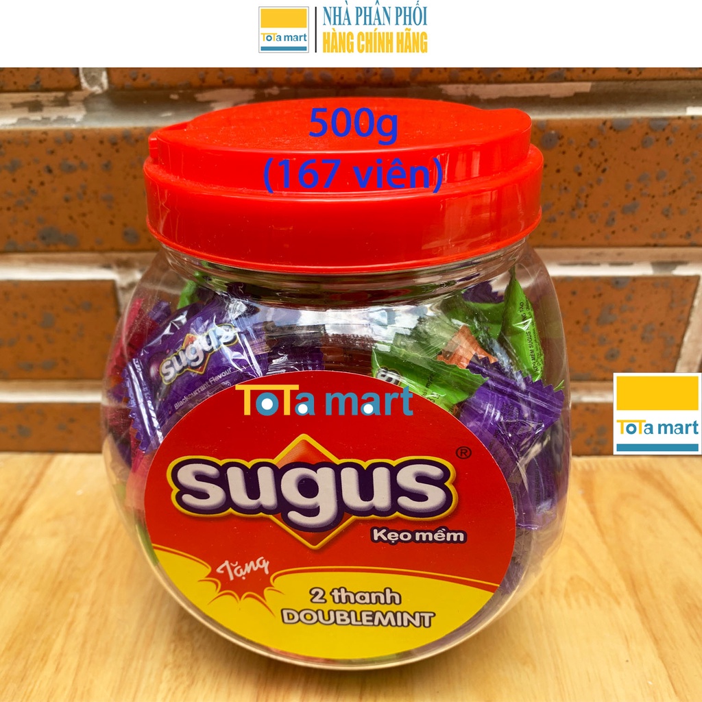 (hsd 12-01/2024)(Hộp 24 cây) Kẹo SUGUS mềm hương trái cây hộp 720g. hsd bên dưới.