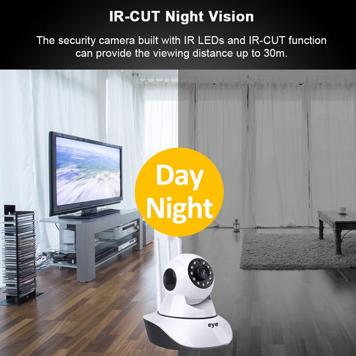 Camera IP WIFI An Ninh, Chống Trộm Eye C2Y 1080P (Tùy Chọn Thẻ Nhớ)