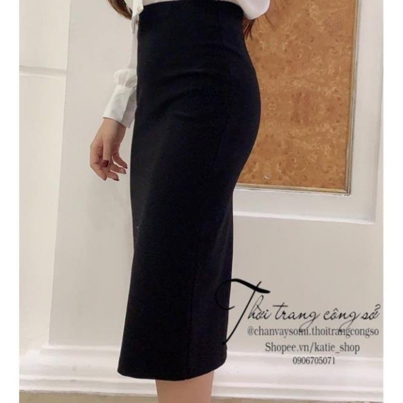 Chân Váy Bút Chì, Chân Váy Midi Dáng Công Sở Xẻ Sau Chất Thun Umi Co Giãn 4 Chiều. | BigBuy360 - bigbuy360.vn